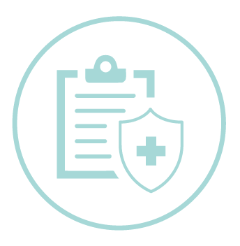 Light blue gift box icon